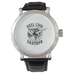 Reel Cool Grandpa Vintage Fishing Bass Shirt Desig Watch