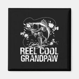 Reel Cool Grandpaw Fishing Happy Father's Day Fish Magnet