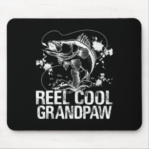 Reel Cool Grandpaw Fishing Happy Father's Day Fish Mouse Pad