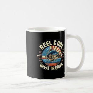Reel Cool Great Grandpa Fishing Funny Fish Fathers Coffee Mug