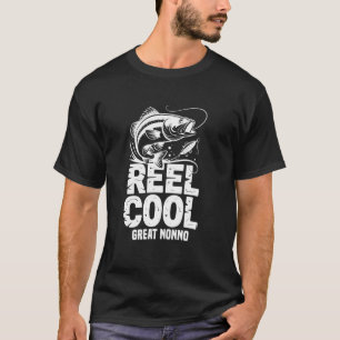 Reel Cool Great Nonno Fishing Grandpa Father's Day T-Shirt