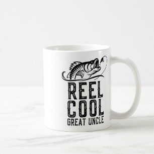Reel Cool Great Uncle Fishing Fisherman Funny Retr Coffee Mug