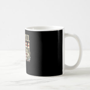Reel cool mum bass fishing american flag coffee mug