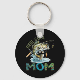 Reel Cool Mum Mothers Day Fishing Lovers Key Ring