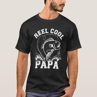 Reel Cool Papa Dad Fishing T-Shirt