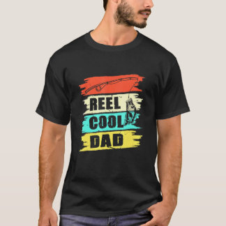 Reel Cool Papa Fish Fishing Dad Cool Fathers Day T-Shirt