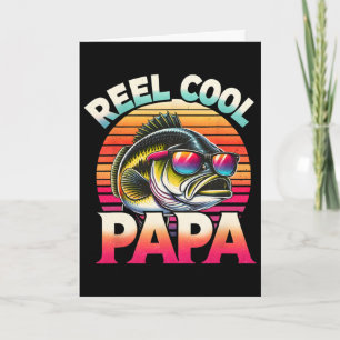 Reel Cool Papa Fisherman Father's Day Gift Fishing Card