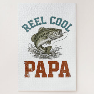 Reel Cool Papa Fishing Father's Day Jigsaw Puzzle