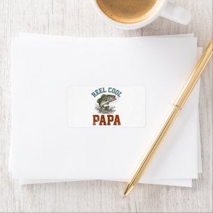 Reel Cool Papa Fishing Father's Day Label