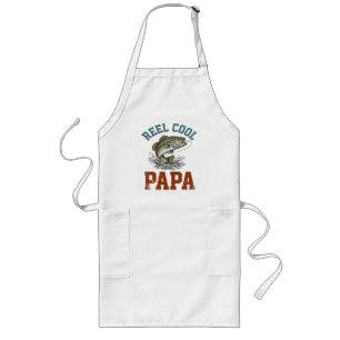 Reel Cool Papa Fishing Father's Day Long Apron