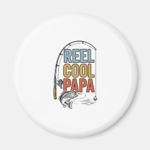 Reel Cool Papa Fishing Shirt Design_1 Magnet