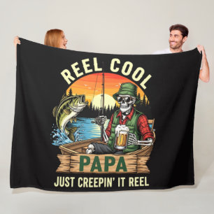 Reel Cool Papa Just Creepin’ It Reel Fleece Blanket
