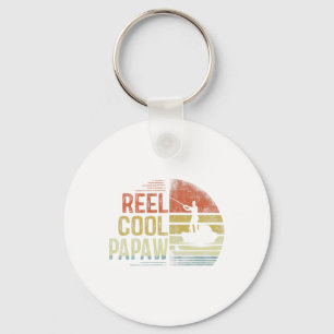Reel Cool Papaw Fishing Gifts Papaw Birthday Vinta Key Ring