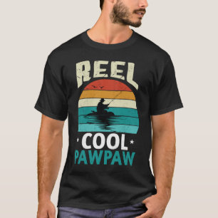 Reel Cool Paw-Paw Fishing Fisherman Funny Retro Pa T-Shirt