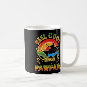 Reel Cool Pawpaw Retro Fishing Lover Men Dad Papa  Coffee Mug