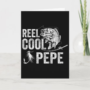 Reel Cool Pepe Fishing Fathers Day Gifts Card