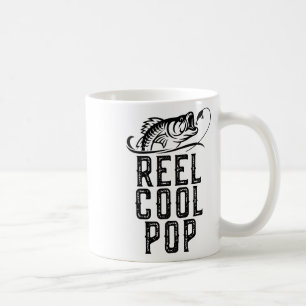 Reel Cool Pop Fishing Fisherman Funny Retro Coffee Mug