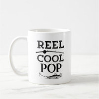 Reel Cool Pop Funny Fishing Pun Grandpa Mens