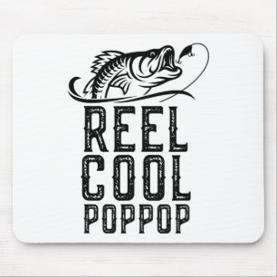 Reel Cool Pop-pop Fishing Fisherman Funny Retro Po Mouse Pad