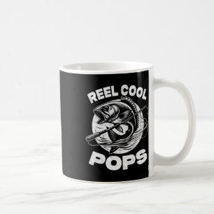 Reel Cool Pops Fishing Pops Father's Day Fisherman Coffee Mug
