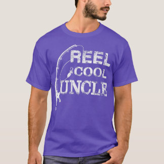 Reel Cool Uncle Fisherman Uncledy Father Day Gifts T-Shirt