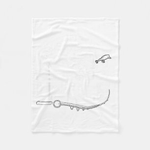 Reel Cool Uncle Fishing Daddy Fathers Day Dad for Fleece Blanket