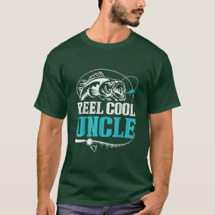 Reel Cool Uncle Fishing Fathers Day T-Shirt