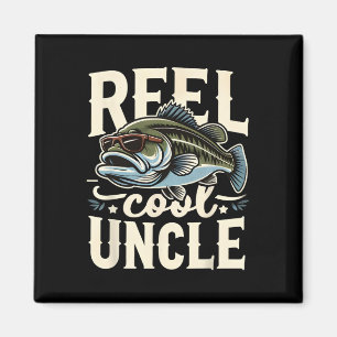 Reel Cool Uncle Funny Byss Fishing Uncle Father’s Magnet