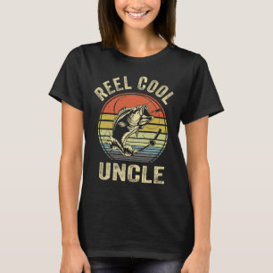 Reel Cool Uncle Shirt Fathers Day Byss Fish Dad Fi