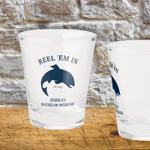 Reel ’Em In Fishing Bachelor Party Shot Glass