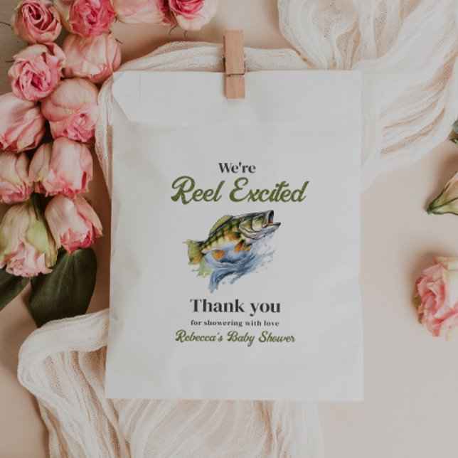Reel Excited Big Fish Little Fisherman Baby Shower Favour Bag (Creator Uploaded)