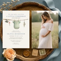 Reel Excited Fishing Clothesline Photo Baby Shower