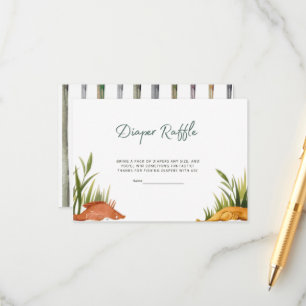 Reel Excited Fishing Diaper Raffle Enclosure Card