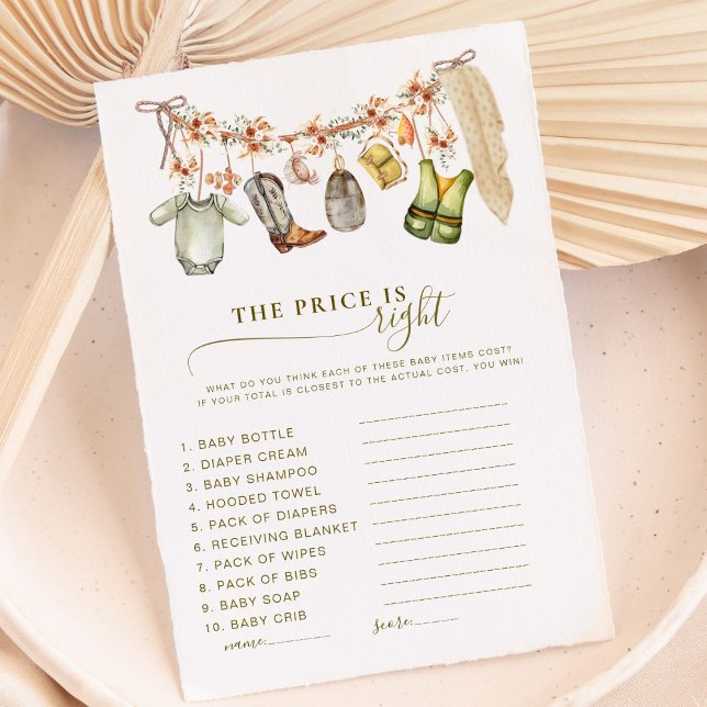 Reel Fishing Baby Shower The Price Is Right Game (Creator Uploaded)