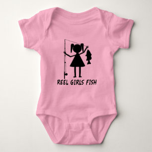 REEL GIRLS FISH BABY BODYSUIT