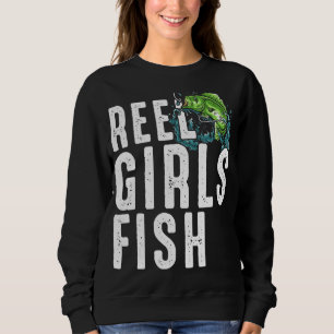 Reel Girls Fish Bass Fishing Fisherwoman Mum Grand Sweatshirt