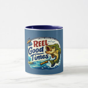 Reel Good Time Fishing   Funny Angler Gift  Mug