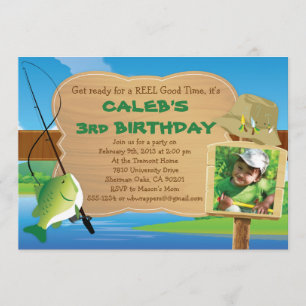 Reel Good Time - Fishing Themed Party Invitation