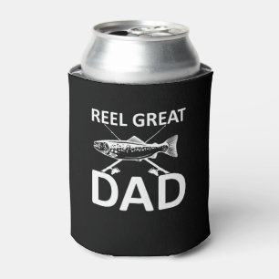 Reel Great Dad Cute Fishing Dad Saying Can Cooler