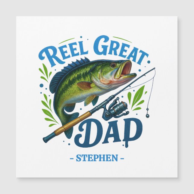 Reel Great Dad – Fishing Rod and Fish (Front)
