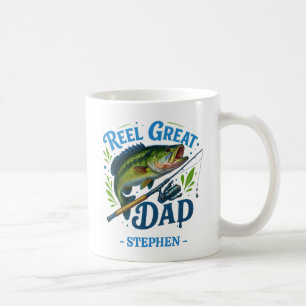 Reel Great Dad – Fishing Rod and Fish Coffee Mug