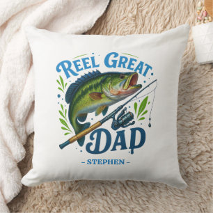Reel Great Dad – Fishing Rod and Fish Cushion