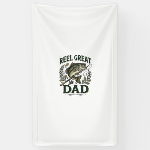 Reel Great Dad Vintage Fishing Father’s Day Banner