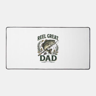 Reel Great Dad Vintage Fishing Father’s Day Desk Mat