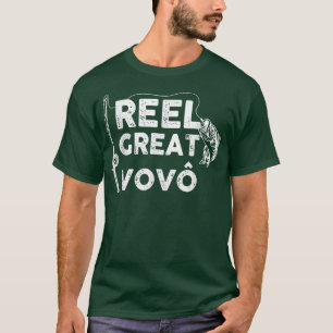 Reel Great Vovo Fishing Daddy or Fisherman Grandpa T-Shirt