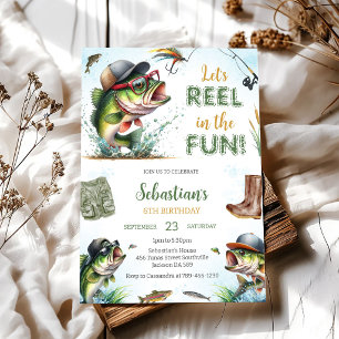 Reel in the Fun Fishing Birthday Invitation