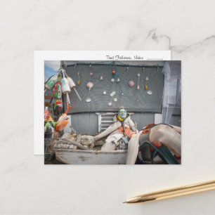 Reel Lazy Fisherman Crew Postcard