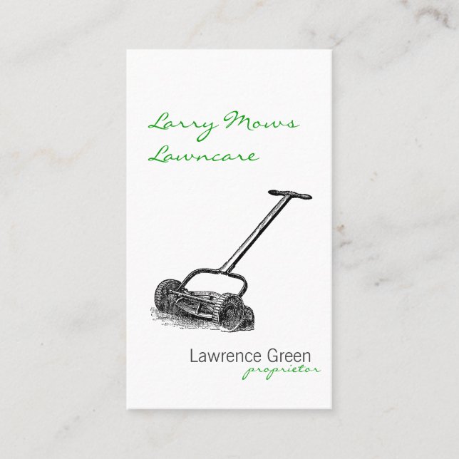 Reel Mower Business Card (Front)