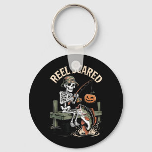 Reel Scared Funny Fishing Halloween Key Ring