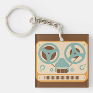 Reel to Reel Analogue Tape Recorder Key Ring
